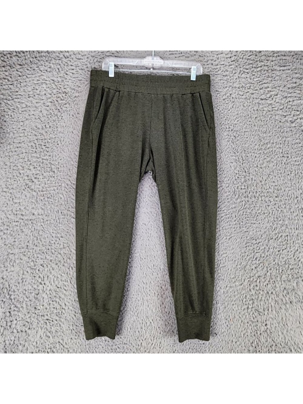 Cabi Pants Womens Large Green Fleece Jogger